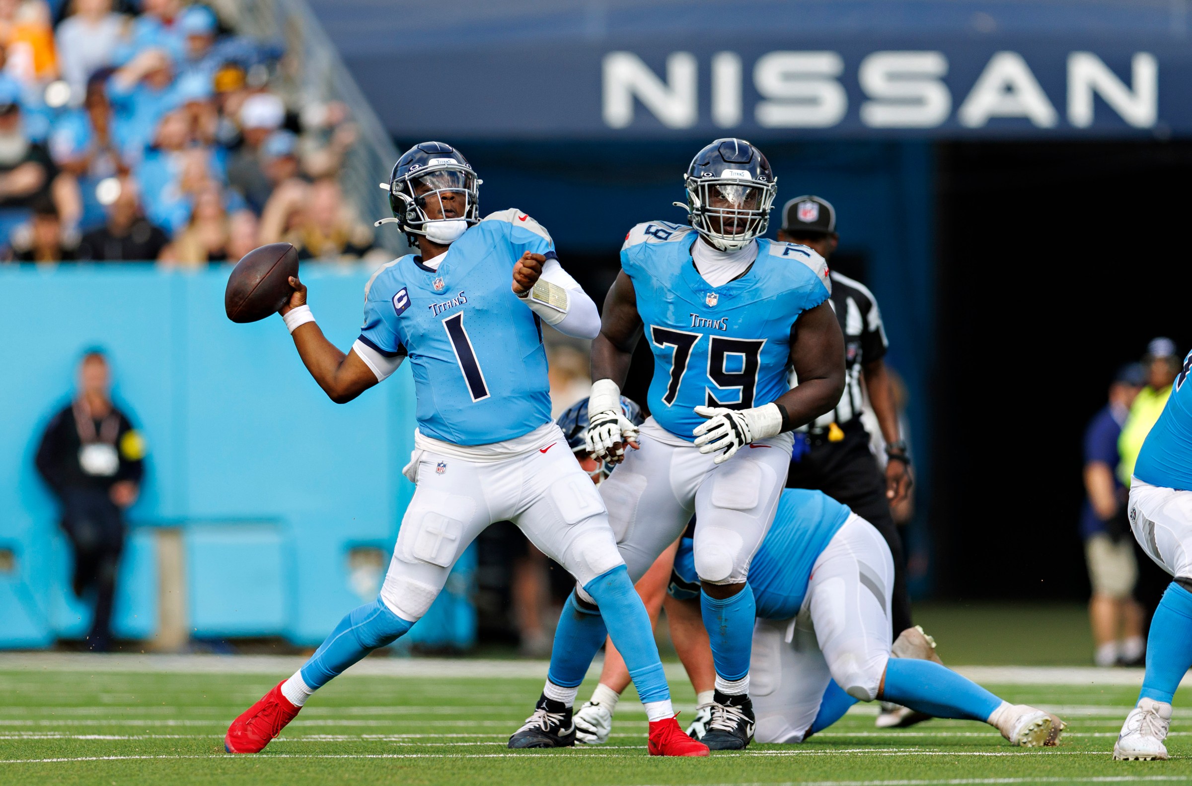 Titans Cam Ward “progressing well” in his rehab from shoulder injury
