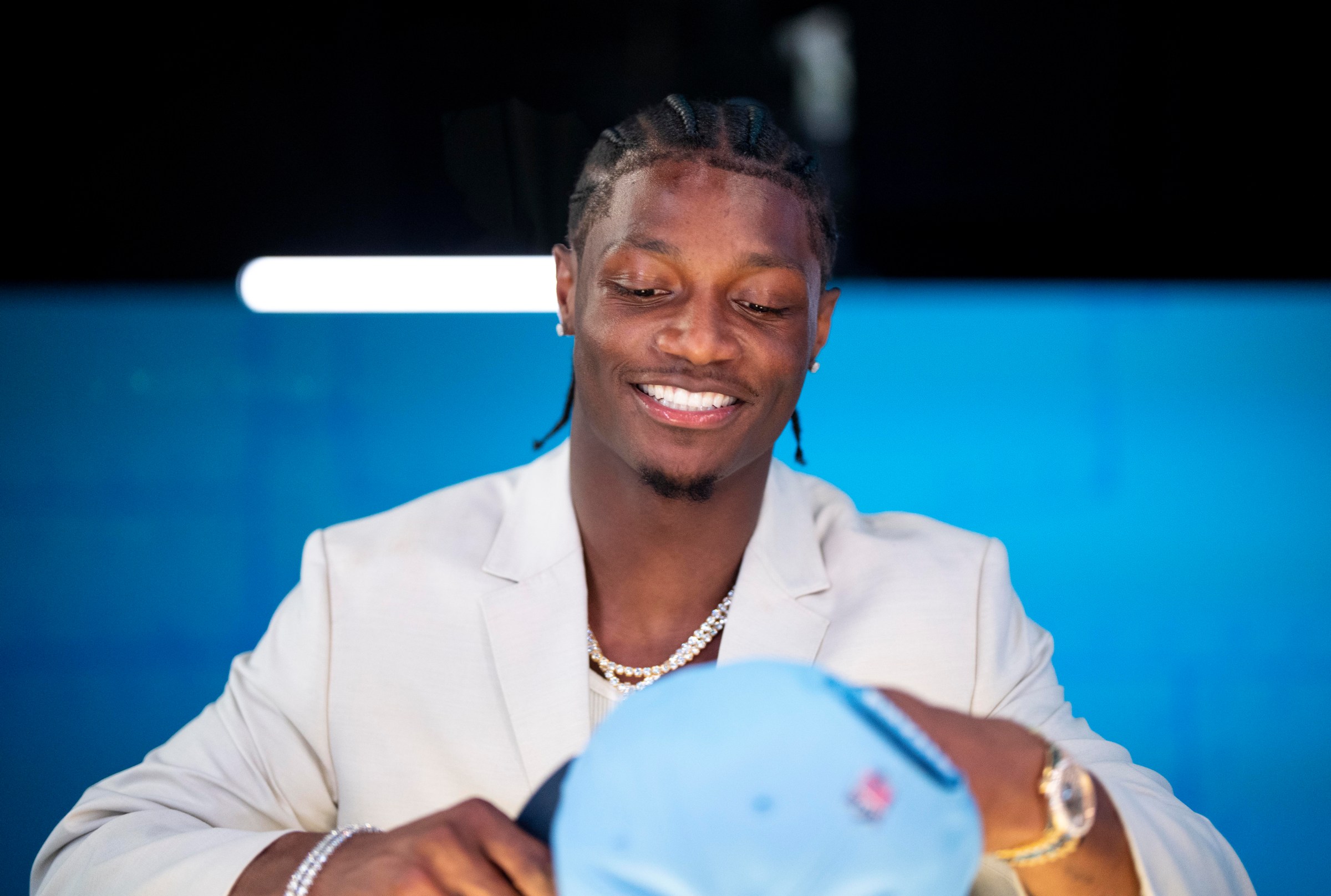 Carnell Tate is off to a fast start at Titans training camp