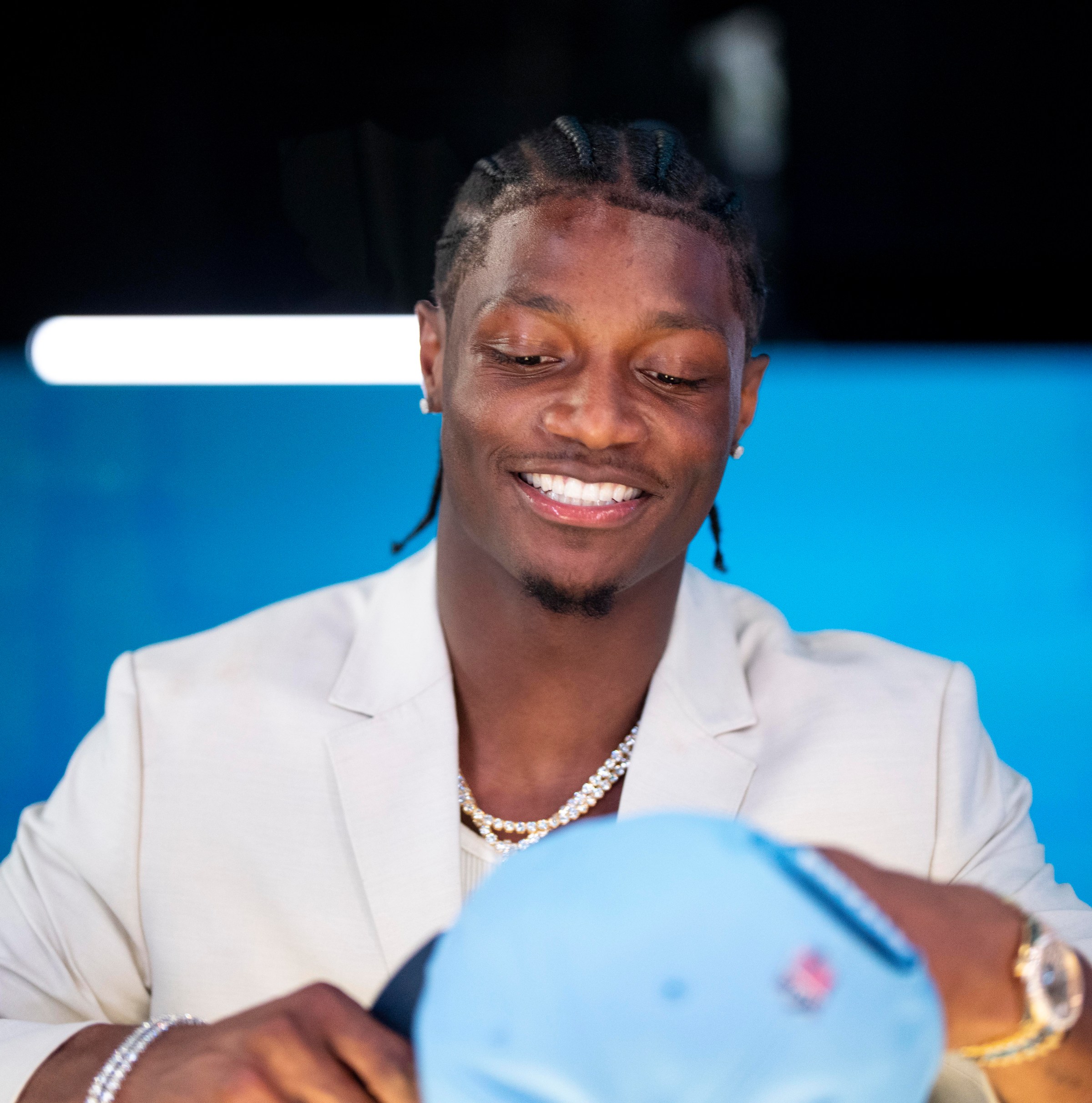 Carnell Tate is off to a fast start at Titans training camp