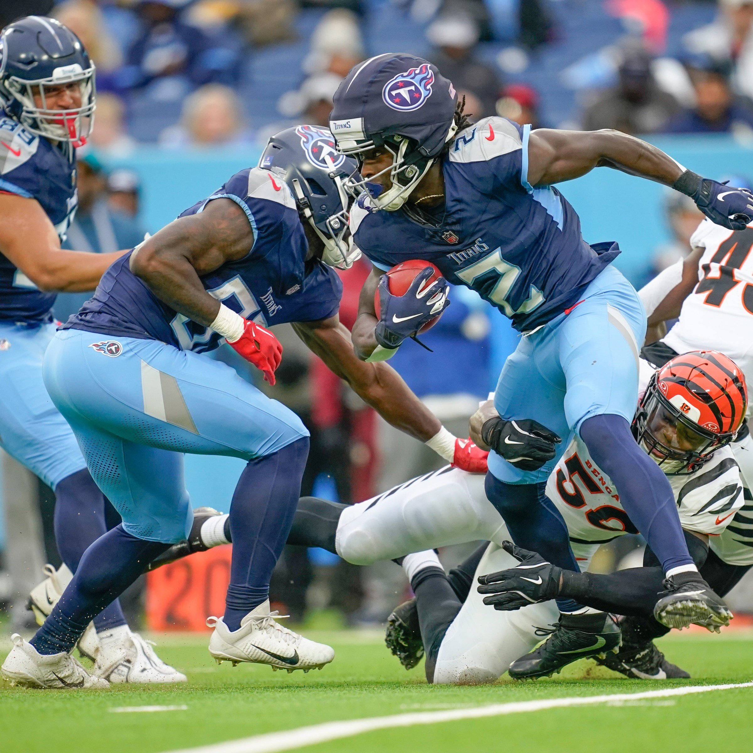 Calvin Ridley and JC Latham miss second straight day of Titans practice